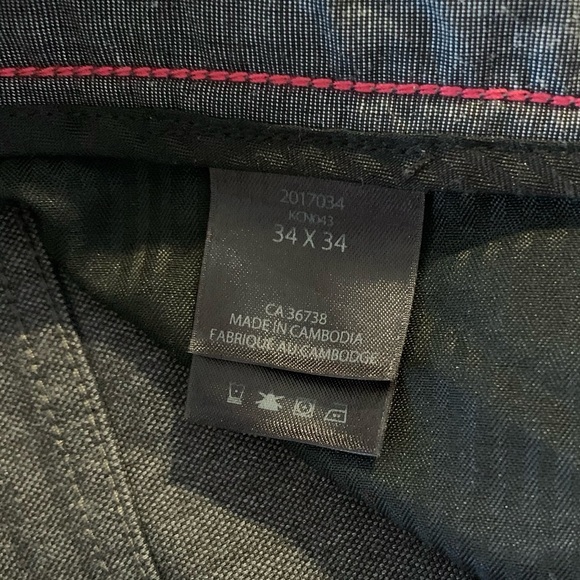 Kenneth Cole Reaction Men's Straight-Fit Charcoal Jeans, size 34X34 - Picture 4 of 8